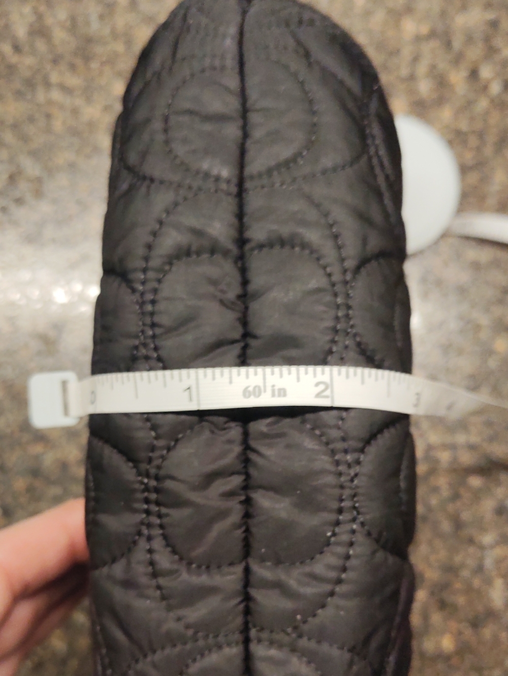 Coach Black Quilted Cosmetic Pouch - Picture 13 of 14